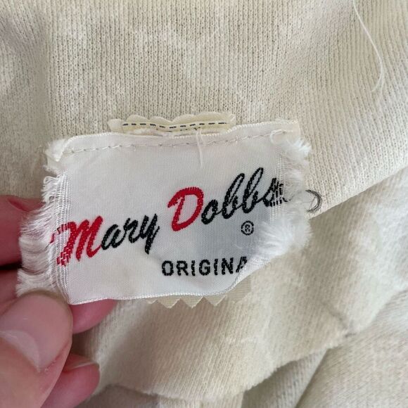 Vintage 70s Off White Cream Maxi Dress Point Collar Blazer Floral Jaquard - Picture 8 of 13